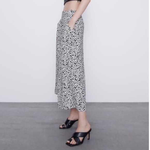 Zara printed culotte trousers - Picture 3 of 4